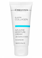 Elastin Collagen Azulene Moisture Cream with Vit. A, E & HA for normal skin – Увлажняющий крем с витаминами A, E и гиалуроновой кислотой для нормальной кожи «Эластин, коллаген, азулен» - Косметика, парфюмерия