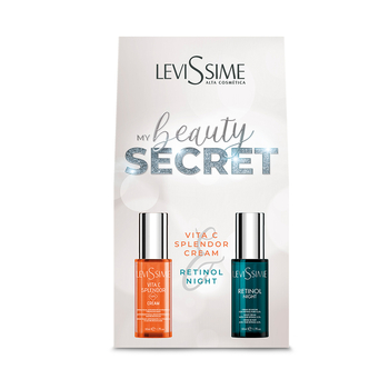 BEAUTY SECRET PACK (RETINOL CREAM 50 ml  Vita C Splendor   GPS Cream) - Набор  (Ночной крем с ретинолом 50 мл и Интеллектуальный крем с витамином С и протеогликанами 50 мл) - КОСМЕТИКА ПРОФЕССИОНАЛЬНАЯ.CHRISTINA . Levessime, Arkadia крем, уход, пилинг, маски, SPF, тоники, пенки, умывающие средства, биофито пилинг, маска заатар, противокуперозная маска, растительный пилинг, купить крем Березовский, купить крем Арамиль, ухо