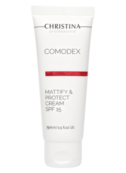 Comodex Mattify & Protect Cream SPF 15 – Матирующий защитный крем SPF 15 - КОСМЕТИКА ПРОФЕССИОНАЛЬНАЯ.CHRISTINA . Levessime, Arkadia крем, уход, пилинг, маски, SPF, тоники, пенки, умывающие средства, биофито пилинг, маска заатар, противокуперозная маска, растительный пилинг, купить крем Березовский, купить крем Арамиль, ухо