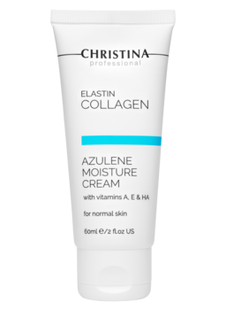 Elastin Collagen Azulene Moisture Cream with Vit. A, E & HA for normal skin – Увлажняющий крем с витаминами A, E и гиалуроновой кислотой для нормальной кожи «Эластин, коллаген, азулен» - Косметика, парфюмерия