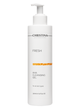 Fresh AHA Cleansing Gel for all skin types – Очищающий гель с фруктовыми кислотами для всех типов кожи - КОСМЕТИКА ПРОФЕССИОНАЛЬНАЯ.CHRISTINA . Levessime, Arkadia крем, уход, пилинг, маски, SPF, тоники, пенки, умывающие средства, биофито пилинг, маска заатар, противокуперозная маска, растительный пилинг, купить крем Березовский, купить крем Арамиль, ухо