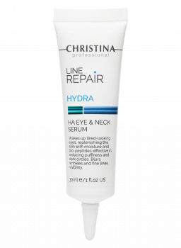 Line Repair Hydra Ha Eye & Neck Serum – Сыворотка для кожи вокруг глаз и шеи с гиалуроновой кислотой - Косметика, парфюмерия